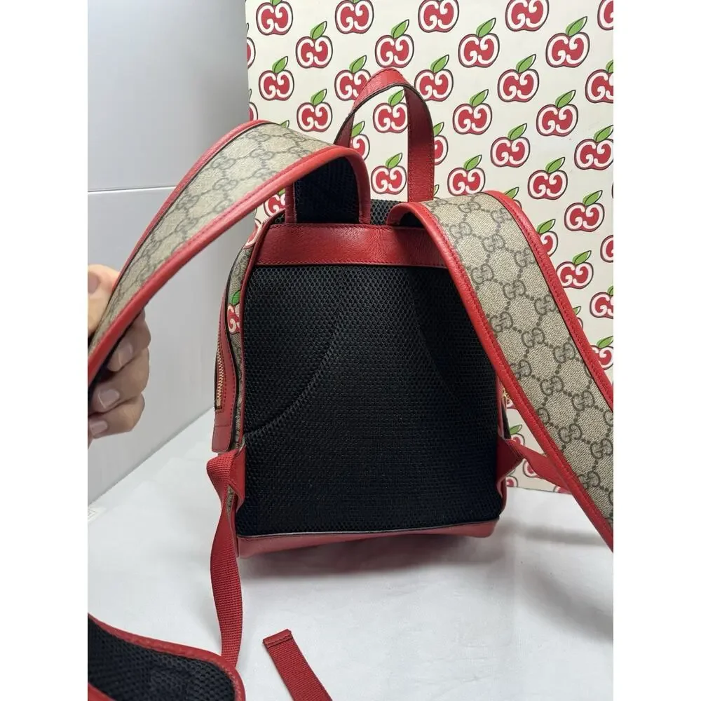 Gucci GG Supreme Canvas Apple Monogram Backpack